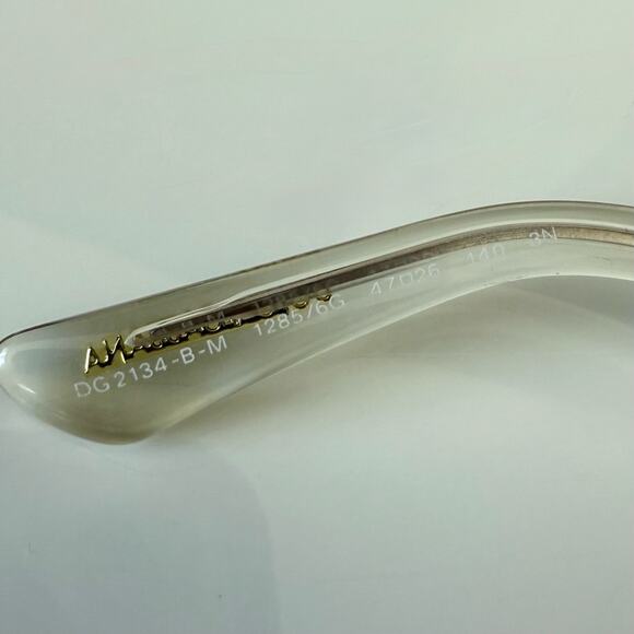 Dolce&Gabbana silver filigree clear crystals oversize sunglasses DG 2134 B-M